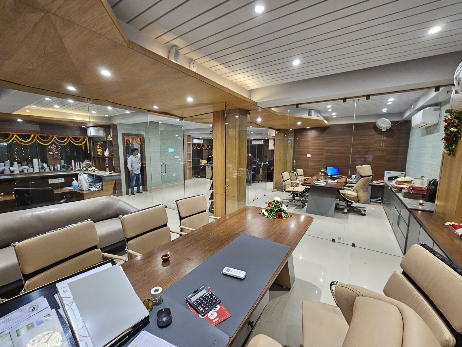 Modern office space at Shreya Polymers