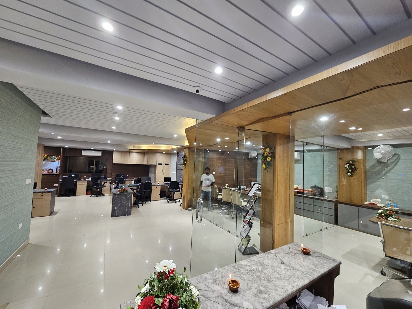Office work area at Shreya Polymers